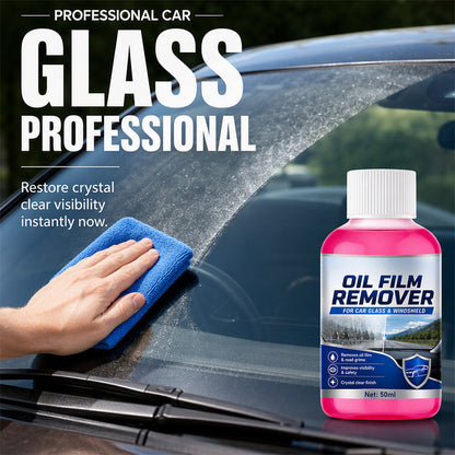 🚗Car Glass Oil Film Remover Windshield Cleaner – Professional Automotive Glass Cleaning Agent, Quickly Remove Oil‑Film, Road Grime & Water Stains for Crystal Clear Driving Visibility