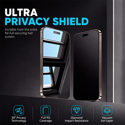 📢📢 $9.99！！ 🛡️ Privacy Tempered Glass Screen Protector – 30° Anti-Peep Protection & Automatic Dust Removal for Easy Installation ✨