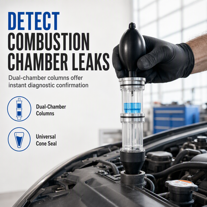 🔧 Combustion Chamber Leak Detector Kit – Fast Test, With Storage Bag 🚗