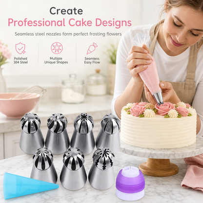 Multi-Shape Cake Decorating Piping Tips Set