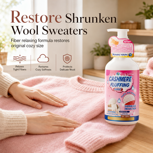 Soften Stiff Sweaters Instantly! Wool & Cashmere Reshaping Care
