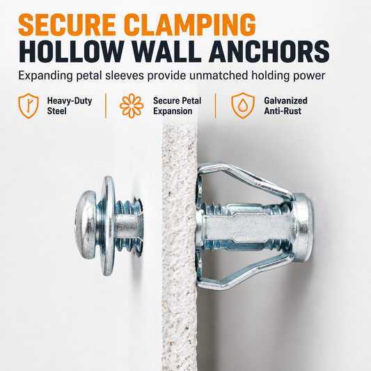 Lantern-Shaped Hollow Wall Anchors and Expansion Screws
