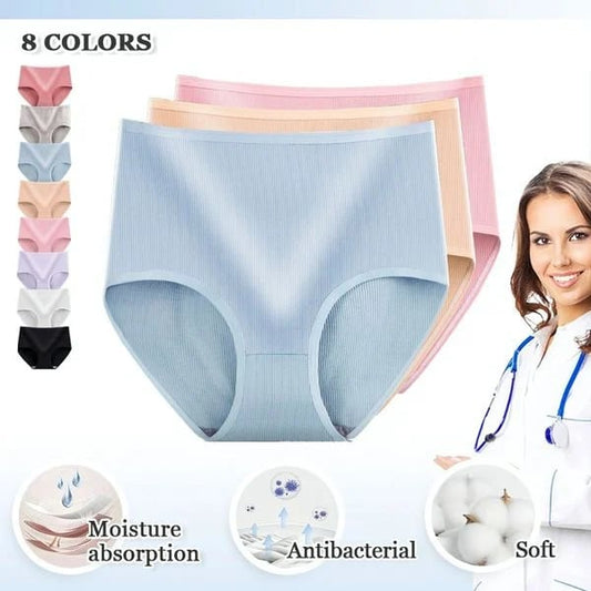 🔥ÚLTIMO DÍA DE REBAJAS 49% DE DESCUENTO🔥ladies high waist antibacterial hygroscopic underwear (El descuento tendrá efecto en el momento del pago)